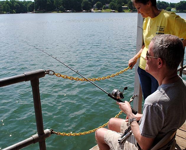 Fishing is great fun on Lake Norman